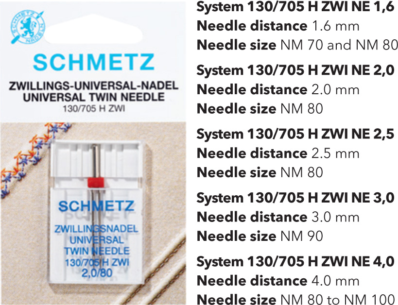 Category Image for Schmetz Universal Twin Needles
