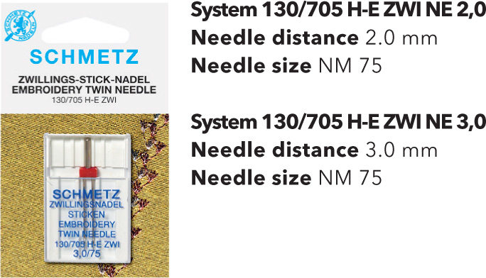 Category Image for Schmetz Embroidery Twin Needles