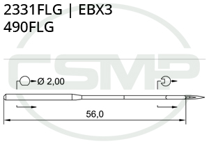 Category Image for 2331FLG Groz Beckert Needles