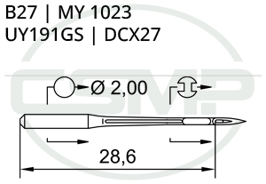Category Image for B27 Groz Beckert Needles