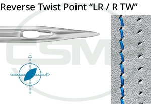 Category Image for Groz Beckert 134 LR - Reverse Twist (Leather) Point Needles