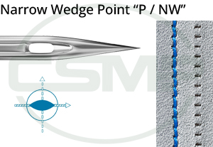Category Image for Schmetz 134 P - Narrow Wedge Point Needles