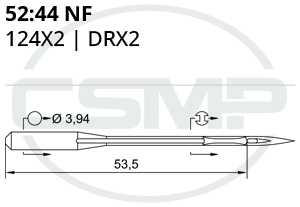 Category Image for 52:44NF 124X2 Schmetz Needles