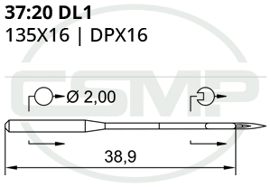 Category Image for 37:20 135x16 Schmetz Needles