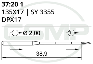 Category Image for 37:20 135x17 Schmetz Needles