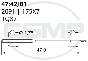 Category Image for 47:42JB 175x7 Schmetz Needles