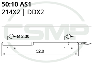 Category Image for 50:10 214X2 Schmetz Needles
