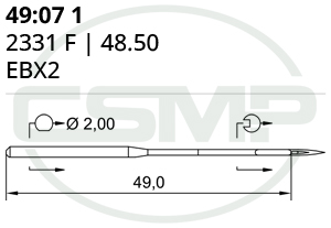 Category Image for 49:07 2331F Schmetz Needles