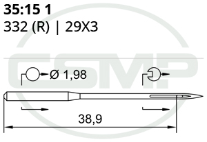 Category Image for 35:15 29x3 Schmetz Needles