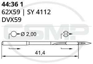 Category Image for 44:36 62x59 Schmetz Needles