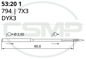 Category Image for 53:20 7x3 Schmetz Needles