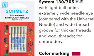Category Image for Schmetz Embroidery Needles