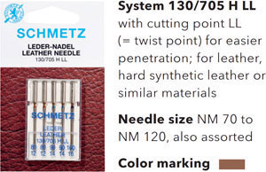 Category Image for Schmetz Leather Needles