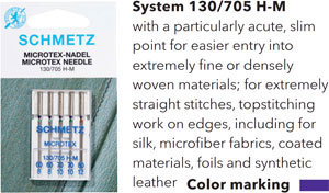 Category Image for Schmetz Microtex Needles