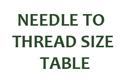 Category Image for Needle Size & Thread Size Relationship Table