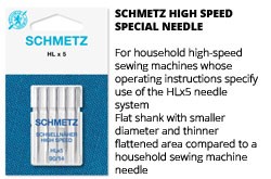Category Image for Schmetz High Speed (Special) Needle