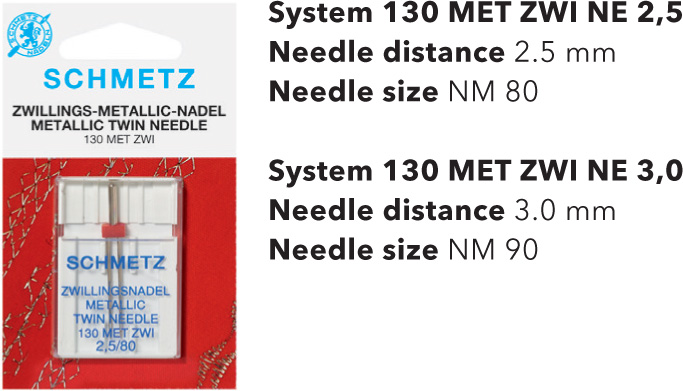 Category Image for Schmetz Metallic Twin Needles