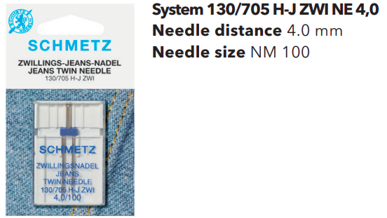 Category Image for Schmetz Jeans (Denim) Twin Needles