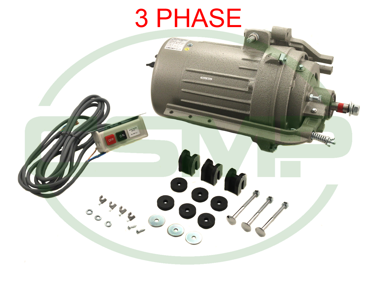 1-1/2HP3PLS 3PH LOW SPEED CLUTCH MOTOR