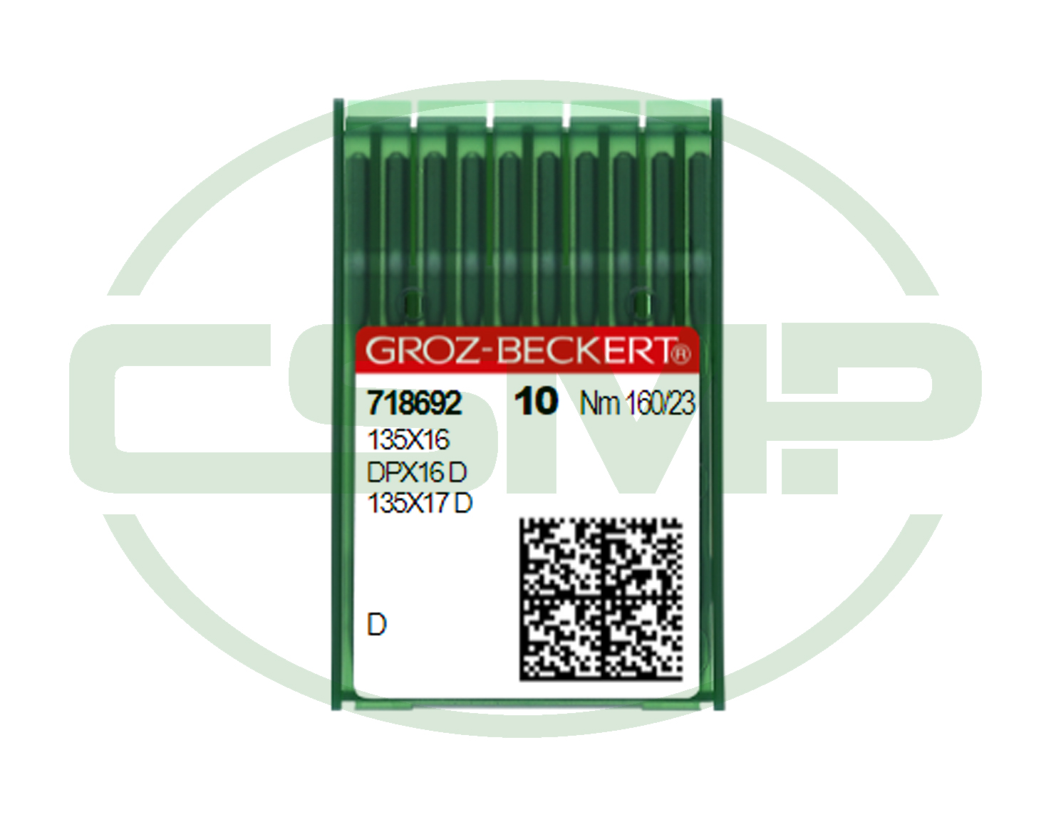 135X16TRI SIZE 160 PACK OF 10 NEEDLES GROZ BECKERT