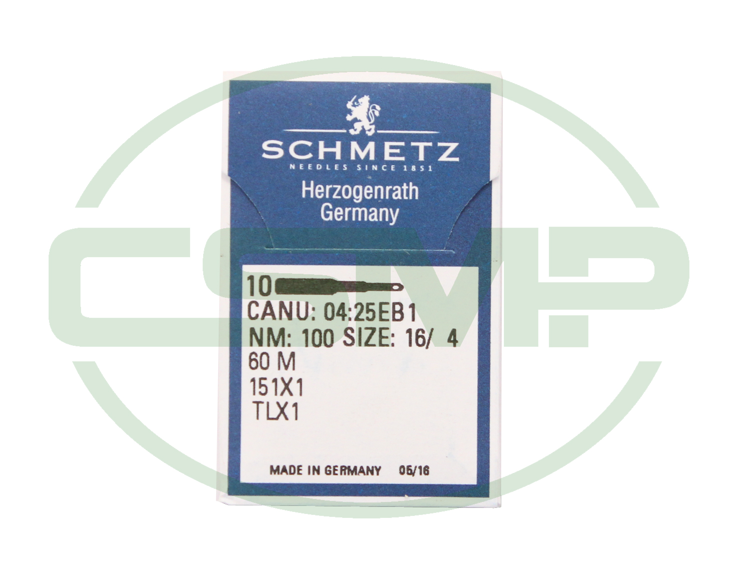 151X7 SIZE 100 = 60M PACK OF 10 NEEDLES SCHMETZ