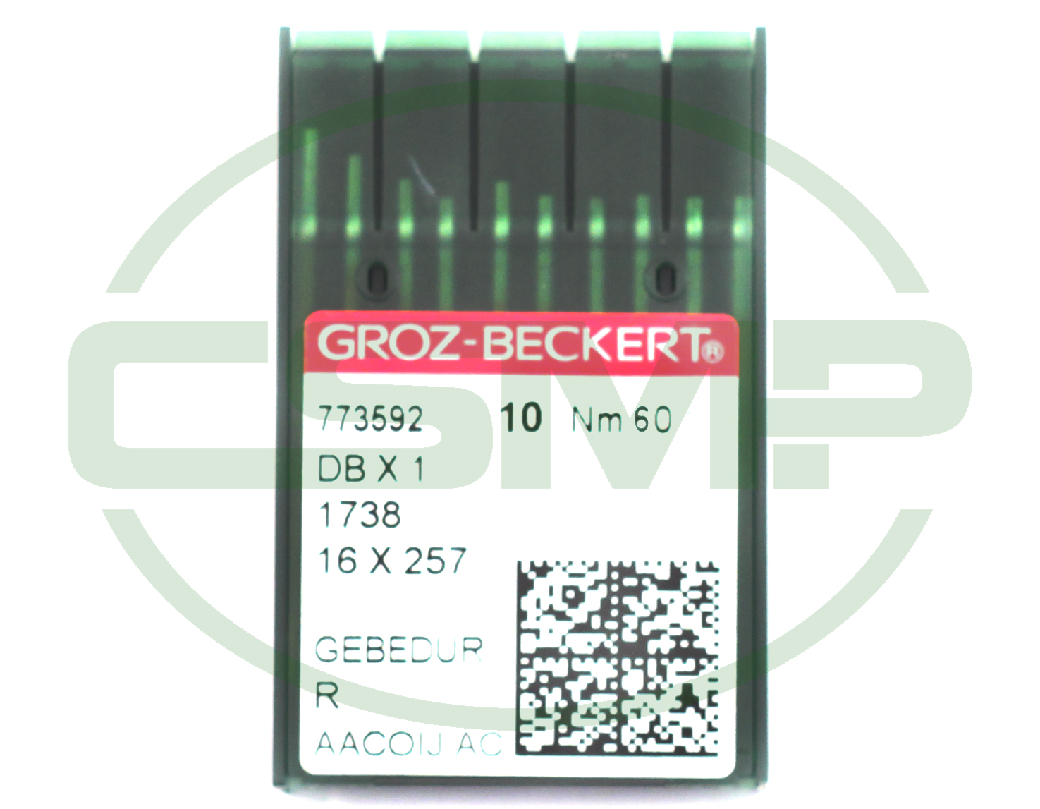 16X231 GEBEDUR SIZE 60 GROZ BECKERT PACK OF 10 NEEDLES