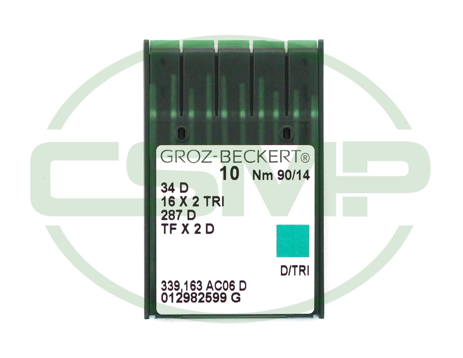 16X2TRI SIZE 90 PACK OF 10 NEEDLES GROZ BECKERT