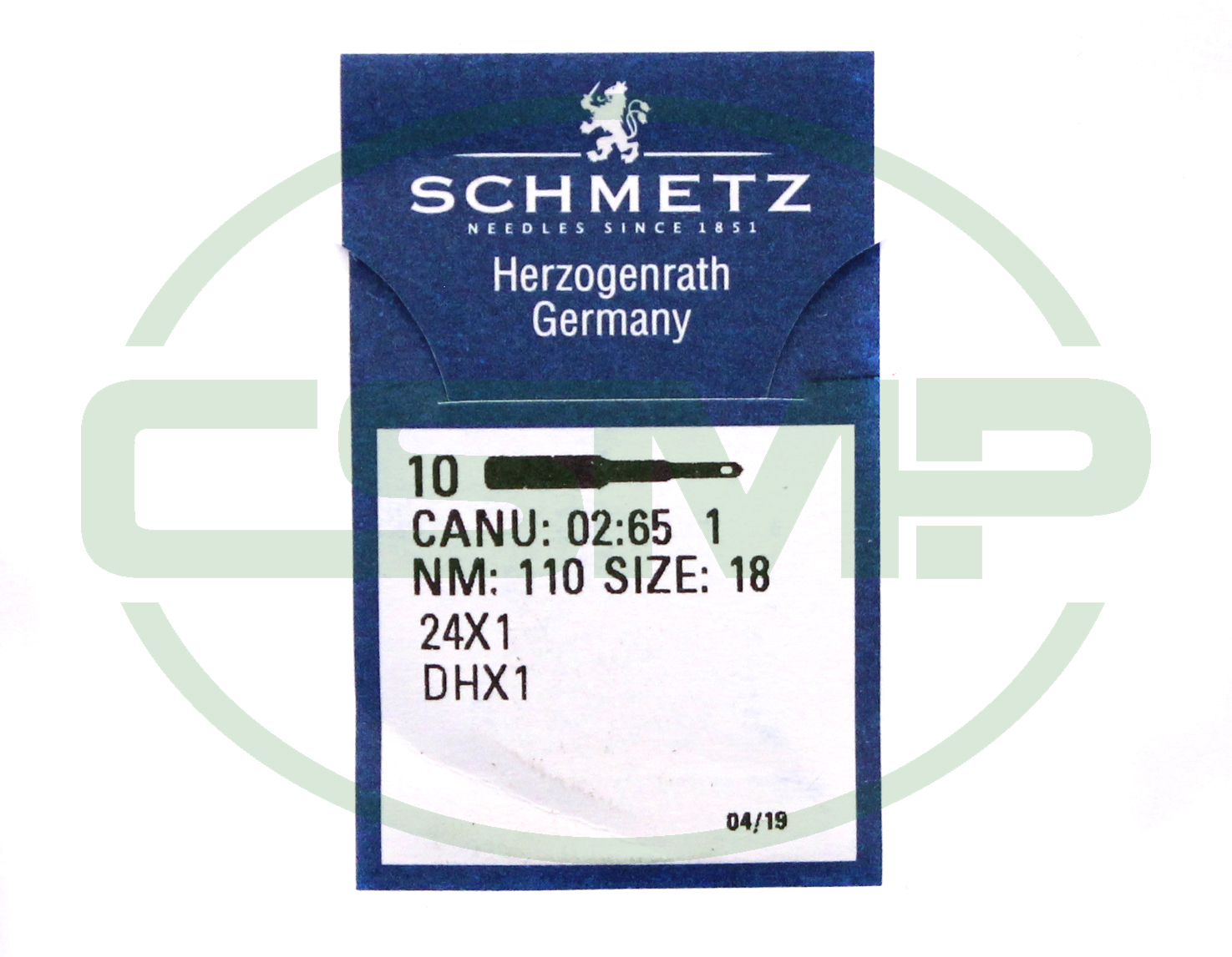 24X1 SIZE 110 PACK OF 10 NEEDLES SCHMETZ