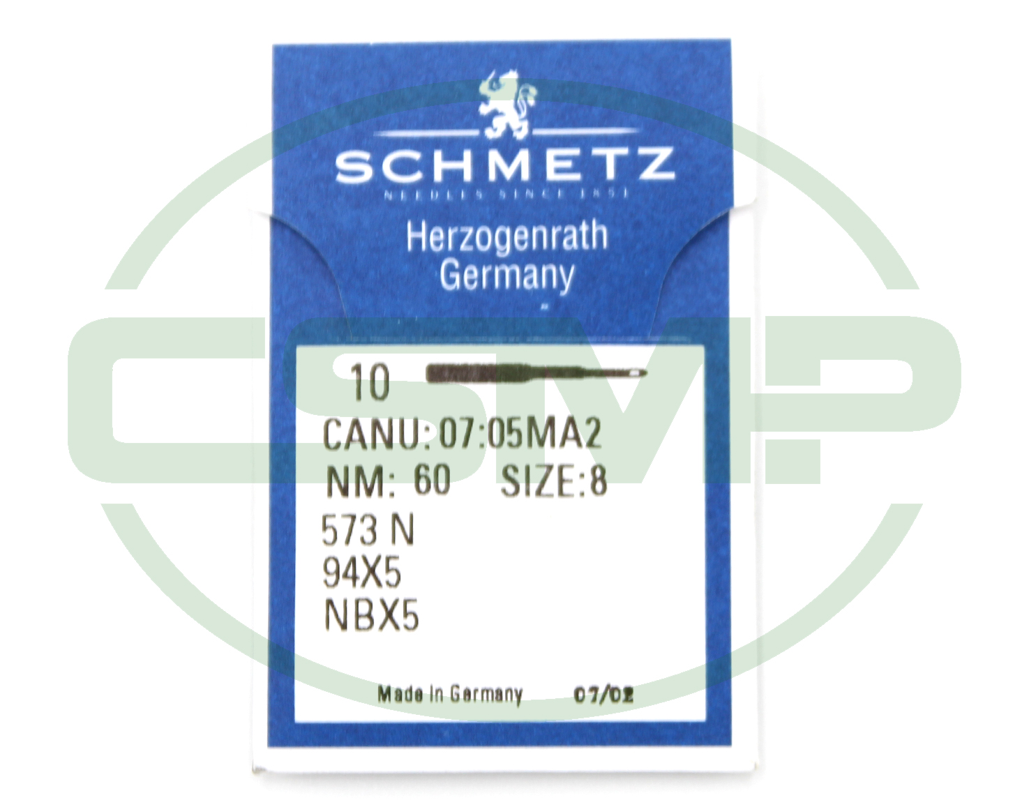 94X5 SIZE 60 PACK OF 10 NEEDLES SCHMETZ DISCONTINUED