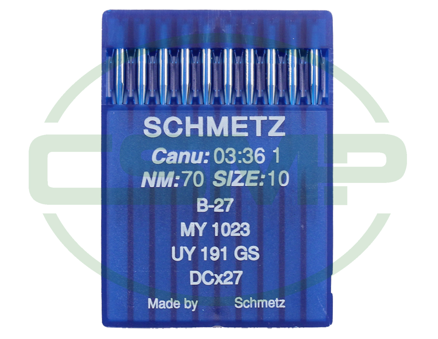 B27 SIZE 70 PACK OF 10 NEEDLES SCHMETZ