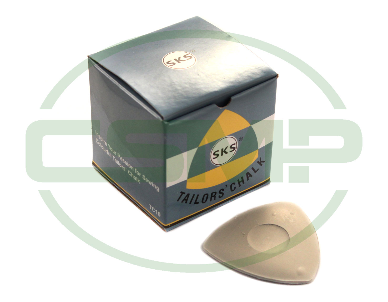 CH10W  TRIANGULAR TAILORS CHALK 10PCS BOX WHITE COLOUR