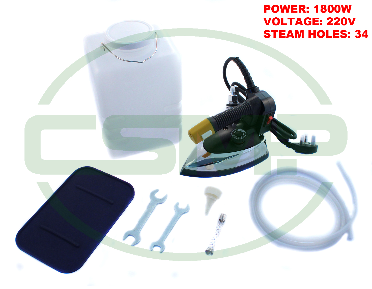 94A 1800W STEAM IRON WITH WATER TANK 220V - CLEARANCE PRICE