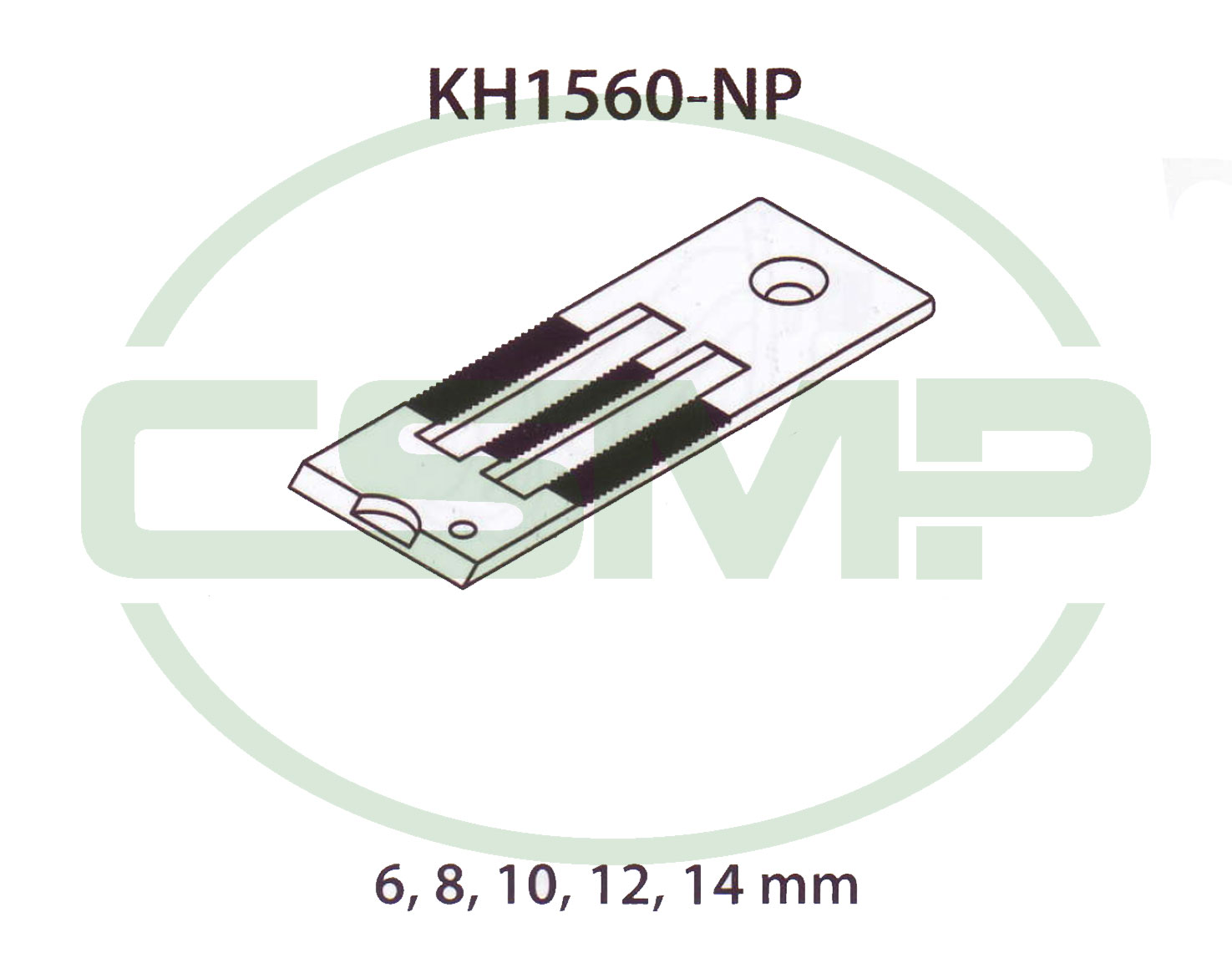 KH1560NP 12MM NEEDLE PLATE JUKI LU1560N