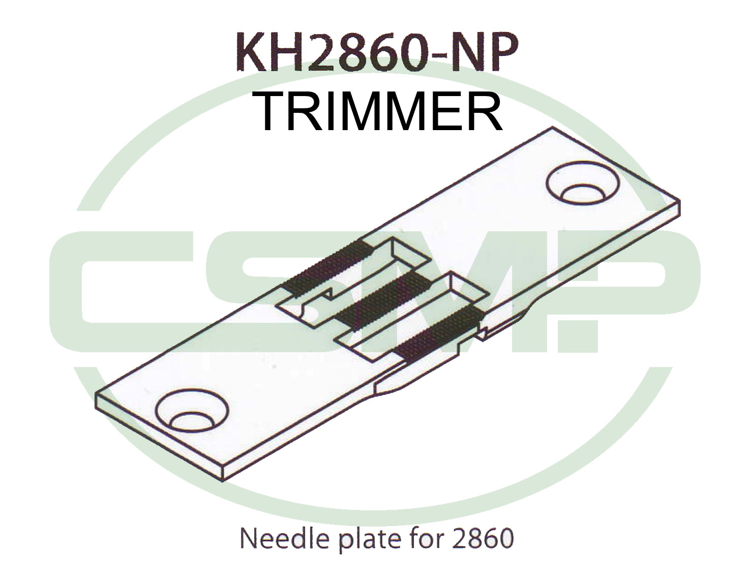 KH2860-NPT 16MM NEEDLE PLATE JUKI LU-2860-7 TRIMMER GENERIC