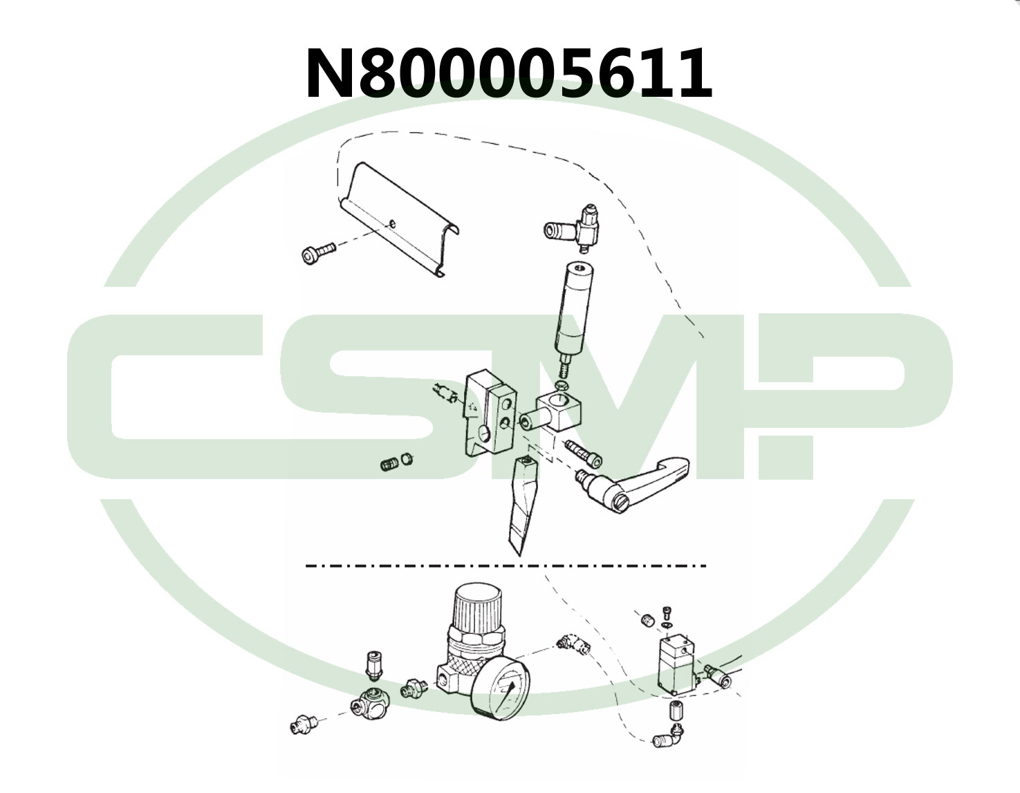 N800005611 SEAM CENTER GUIDE DURKOPP 767,768 GENUINE