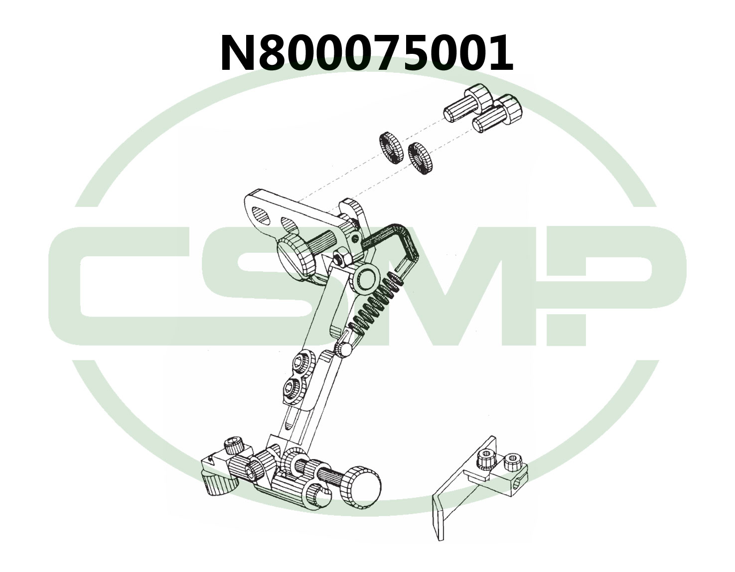 N800075001 DROP GUIDE DURKOPP 267/268 GENUINE