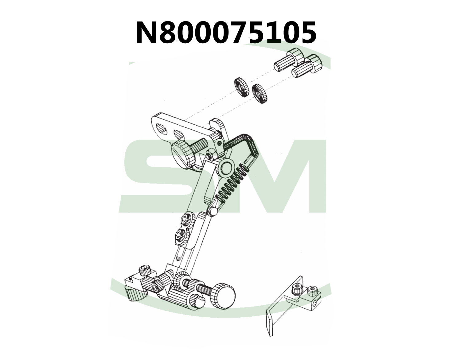 N800075105 DROP GUIDE DURKOPP 204-370 GENUINE