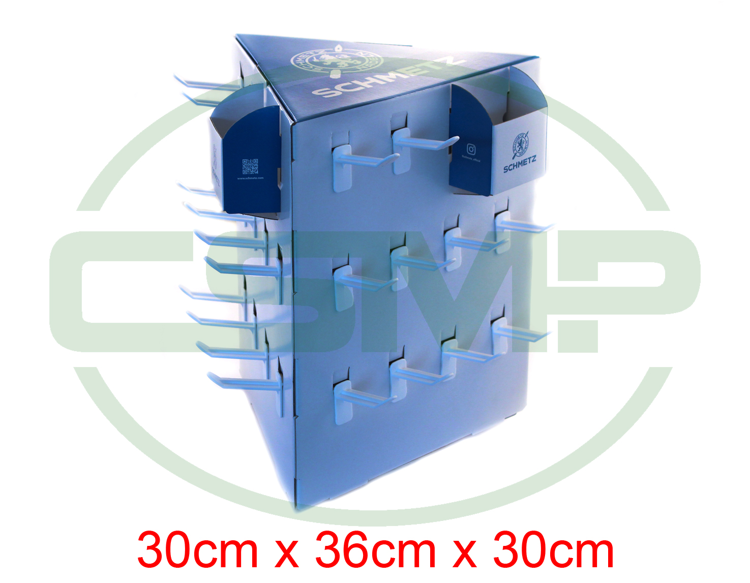 SCHMETZ 32 HOOK COUNTER SPINNER DISPLAY