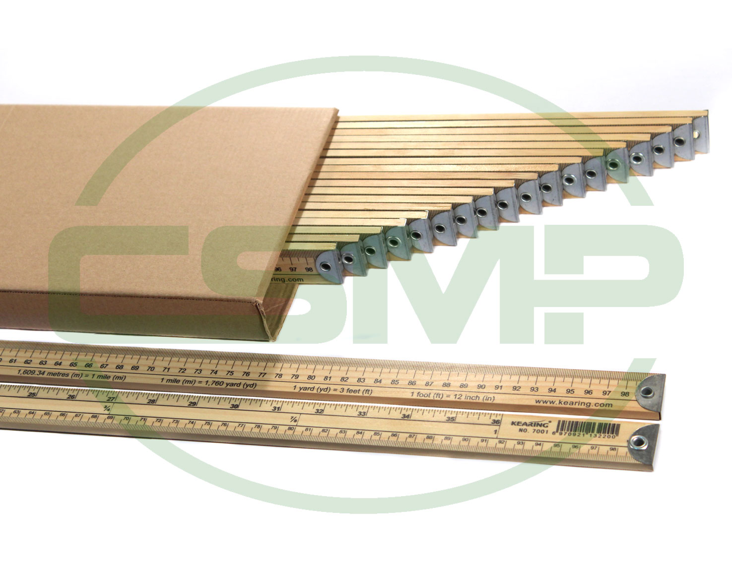 1M WOODEN METER RULE METRIC/IMPERIAL PACK OF 20