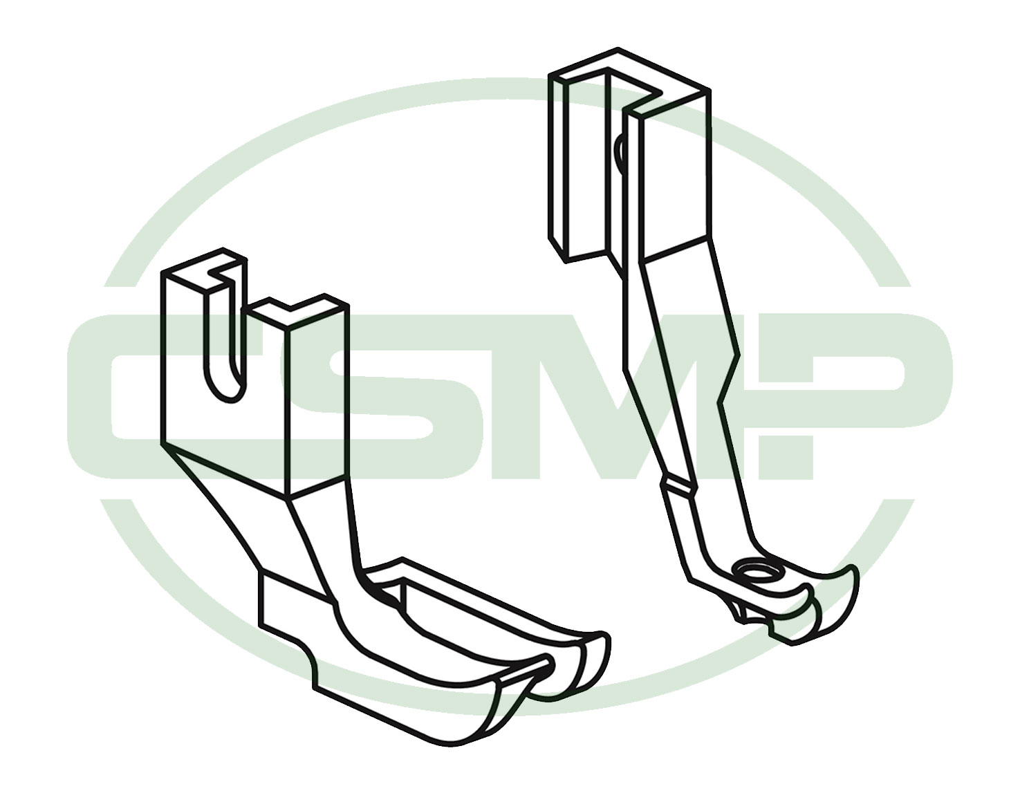 U192K+U193KX1/8=3MM PIPING FOOT SET BROTHER B797