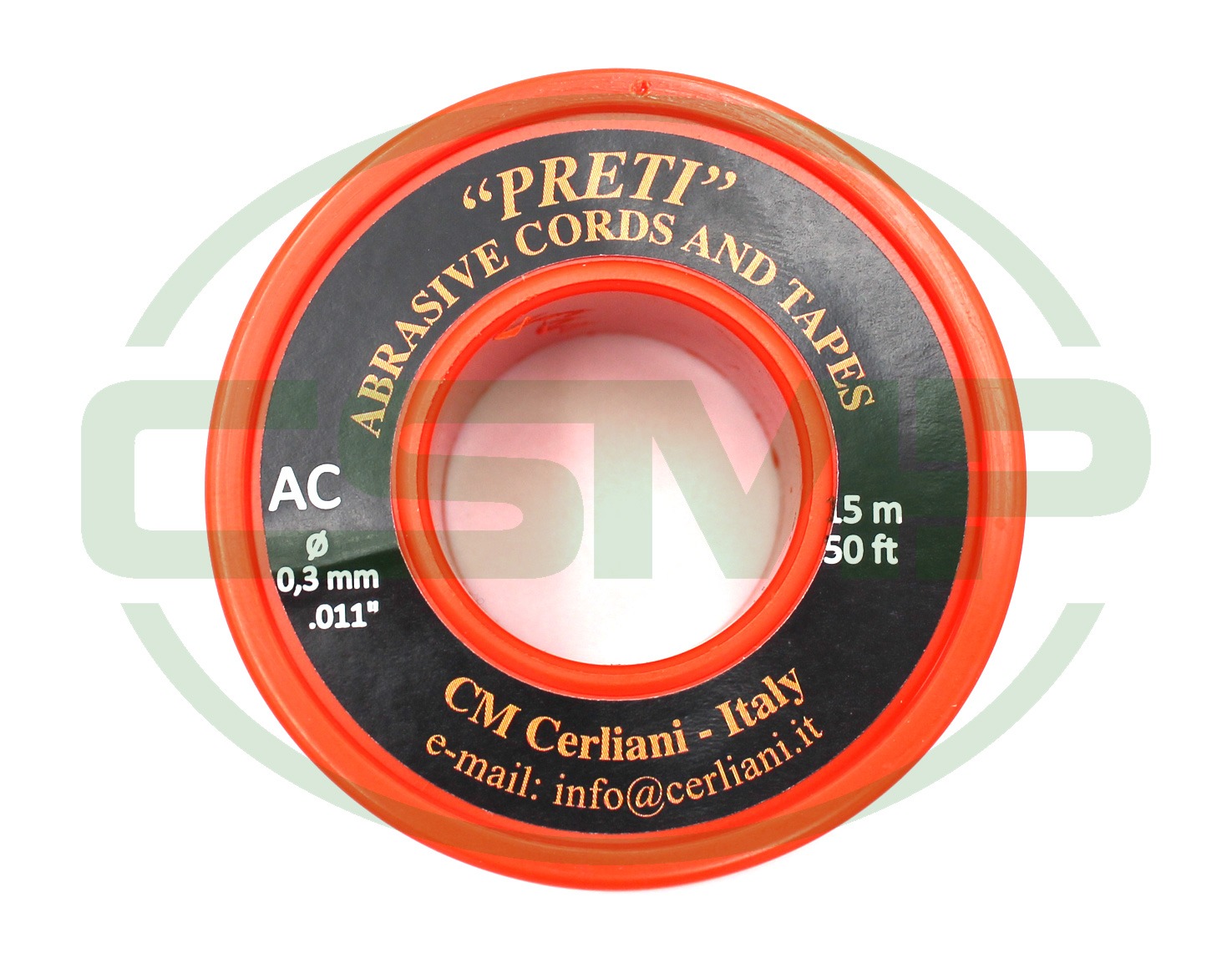 01AC15 0.3MM X 15M 280 GRIT PRETI ABRASIVE CORD