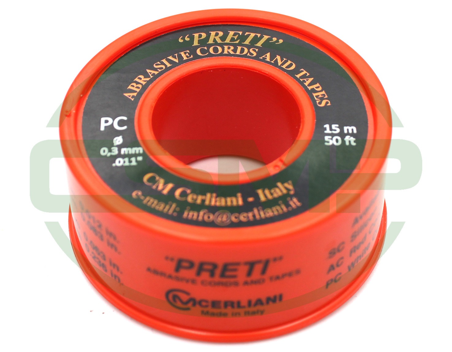 01PC15 0.3MM X15M 280GRIT PRETI POLISHING CORD