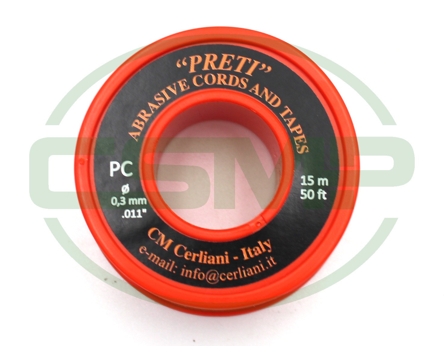 01PC15 0.3MM X15M 280GRIT PRETI POLISHING CORD