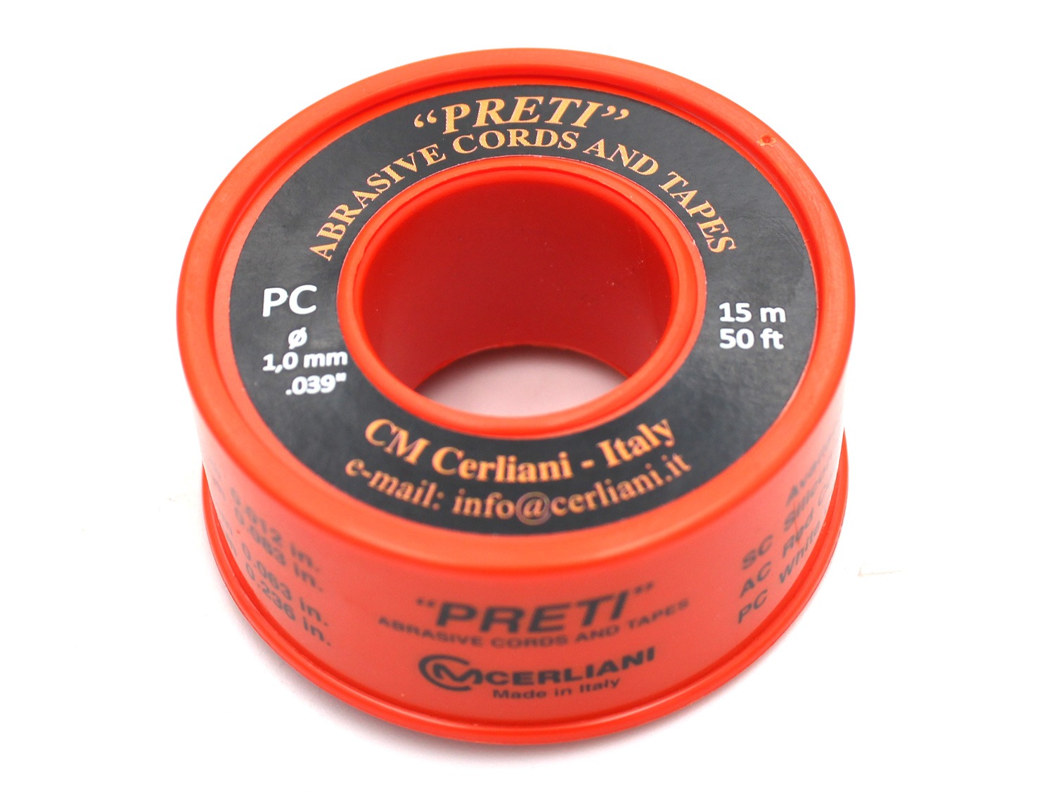 08PC15 1.0MM X 15M 280GRIT PRETI POLISHING CORD