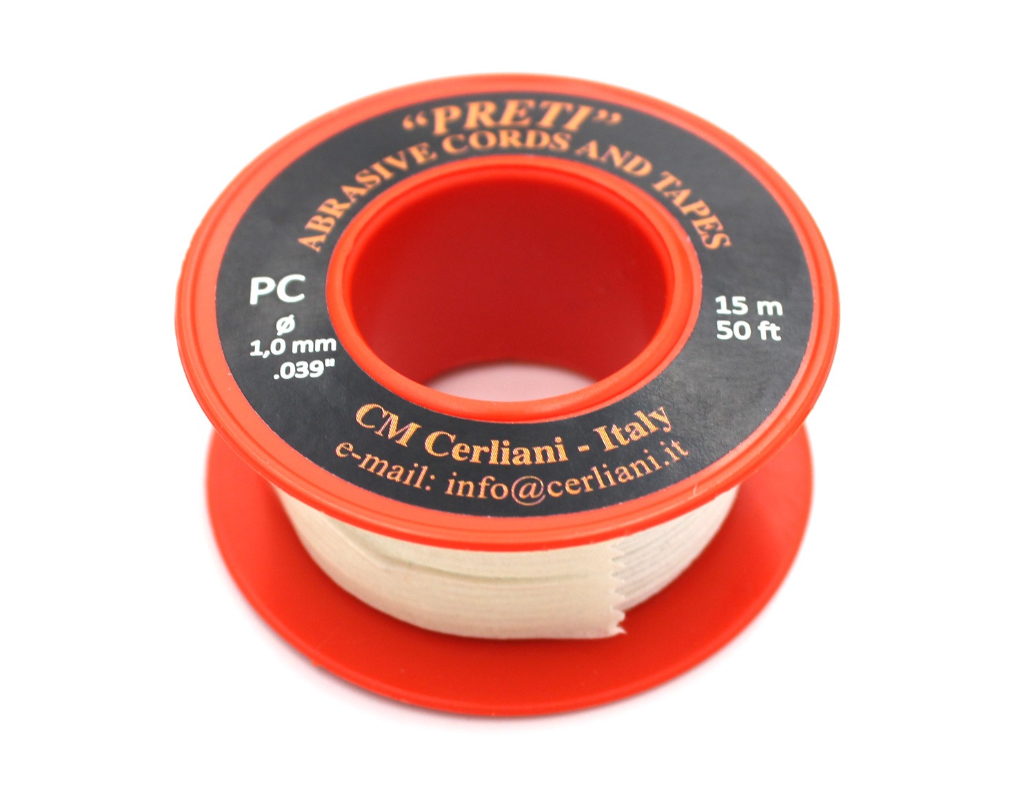08PC15 1.0MM X 15M 280GRIT PRETI POLISHING CORD