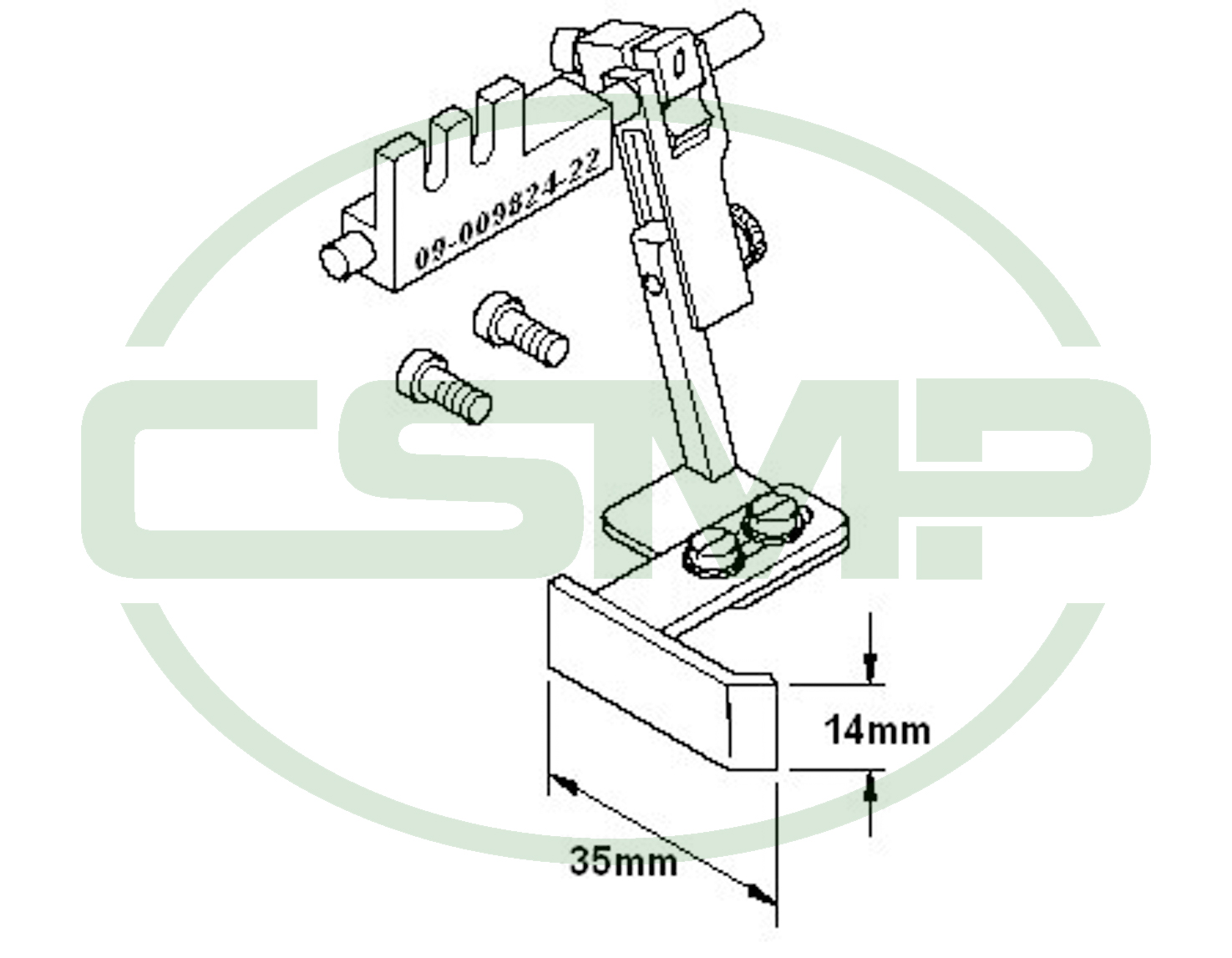 09-009824-22 DROP GUIDE PFAFF 1245,1425,1525,1445