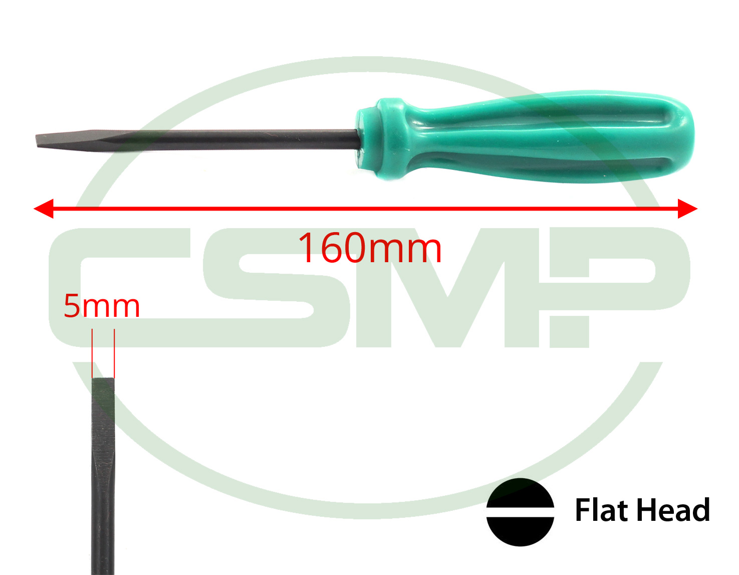 118837001 SCREW DRIVER MEDIUM 160mm = 6-1/4" GENERIC