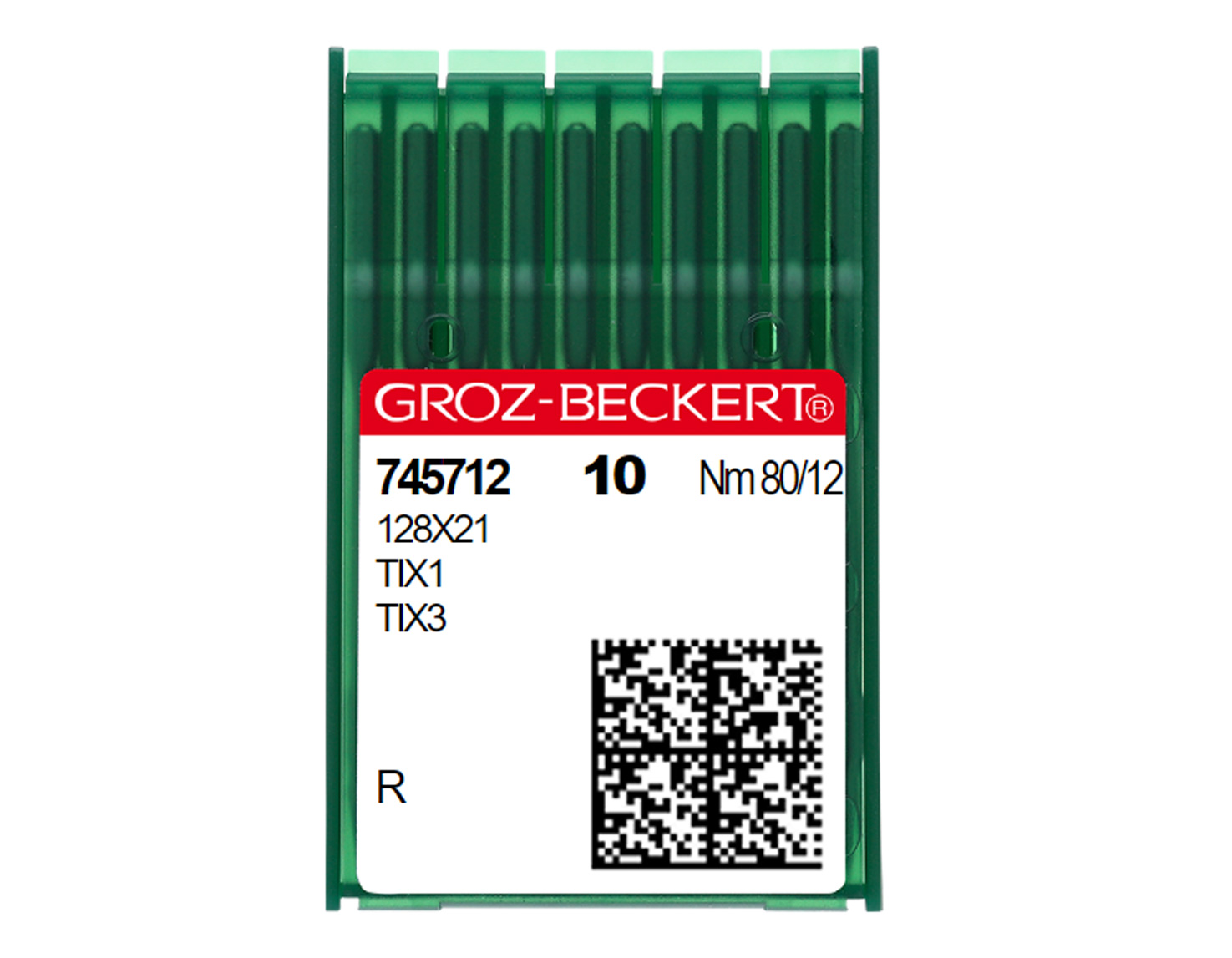 128X1 SIZE 80 PACK OF 10 NEEDLES GROZ BECKERT