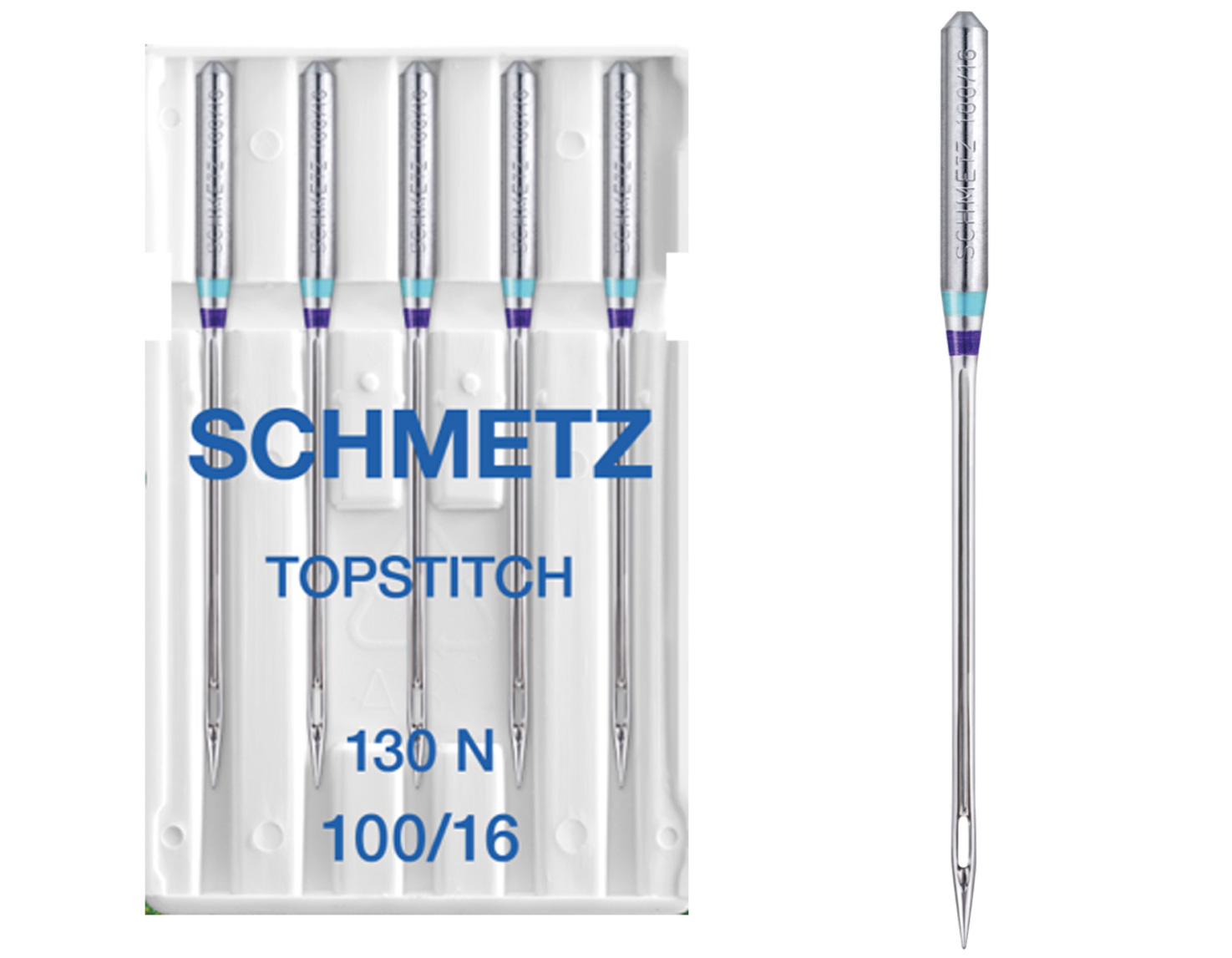 SCHMETZ TOPSTITCH SIZE 100 PACK OF 5 NEEDLES