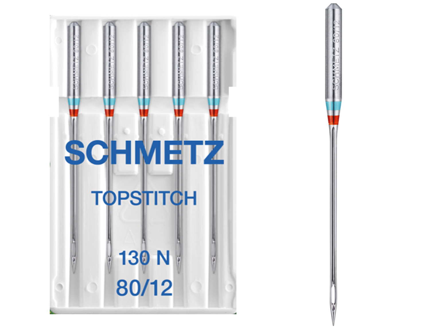 SCHMETZ TOPSTITCH SIZE 80 PACK OF 5 NEEDLES